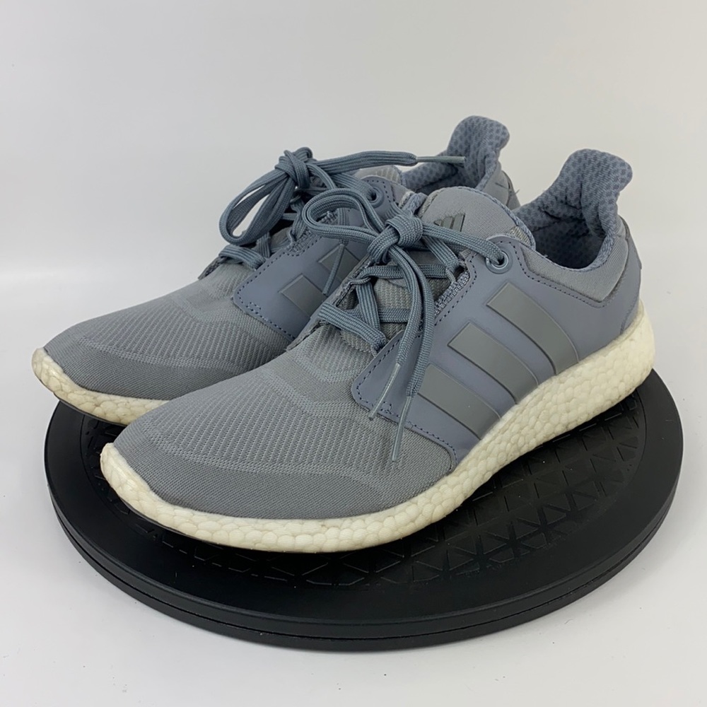 Adidas PureBoost 2 Grey/White Athletic Running Shoes S78190 Women's Size 9